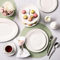 Harman Hemstitch Polyester Tablecloth 60"x90" (White)