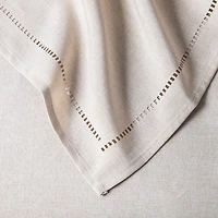 Harman Hemstitch Polyester Tablecloth 60"x120" (Linen)