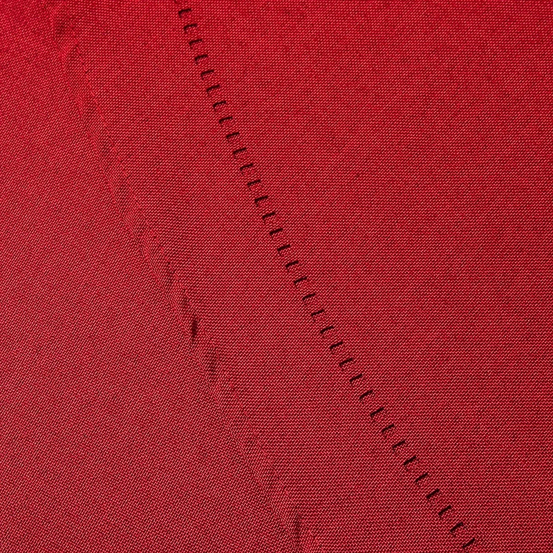 Harman Hemstitch Polyester Tablecloth 70" Round (Red)