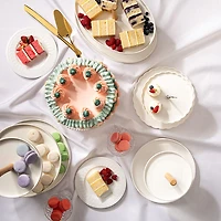 Harman Hemstitch Polyester Tablecloth 70" Round (White)