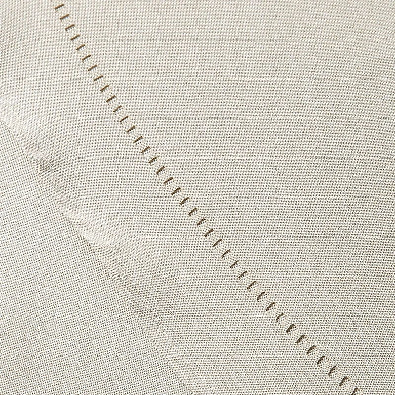 Harman Hemstitch Polyester Tablecloth 70" Round (Linen)