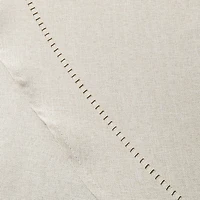 Harman Hemstitch Polyester Tablecloth 70" Round (Linen)