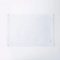 Harman Hemstitch Polyester Placemat (White)
