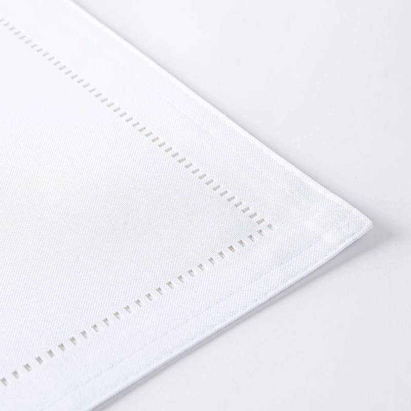 Harman Hemstitch Polyester Placemat (White)