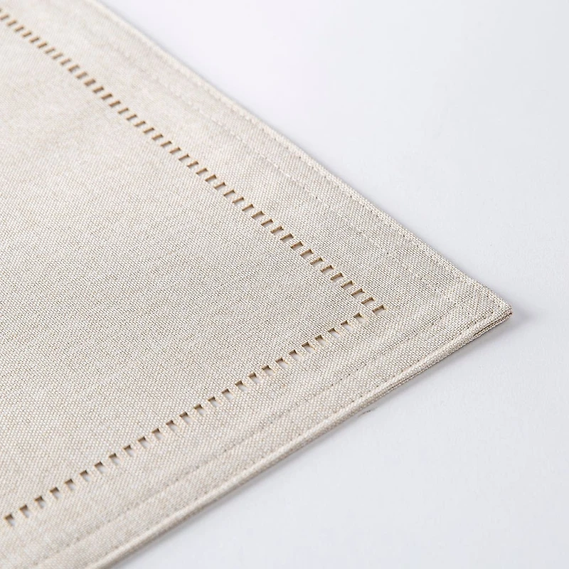 Harman Hemstitch Polyester Placemat (Linen)