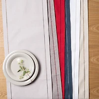 Harman Hemstitch Polyester Runner (White)