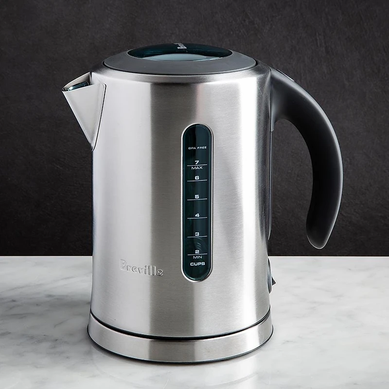 Breville Soft Top Pure Cordless Jug Kettle (Brushed St/Steel)