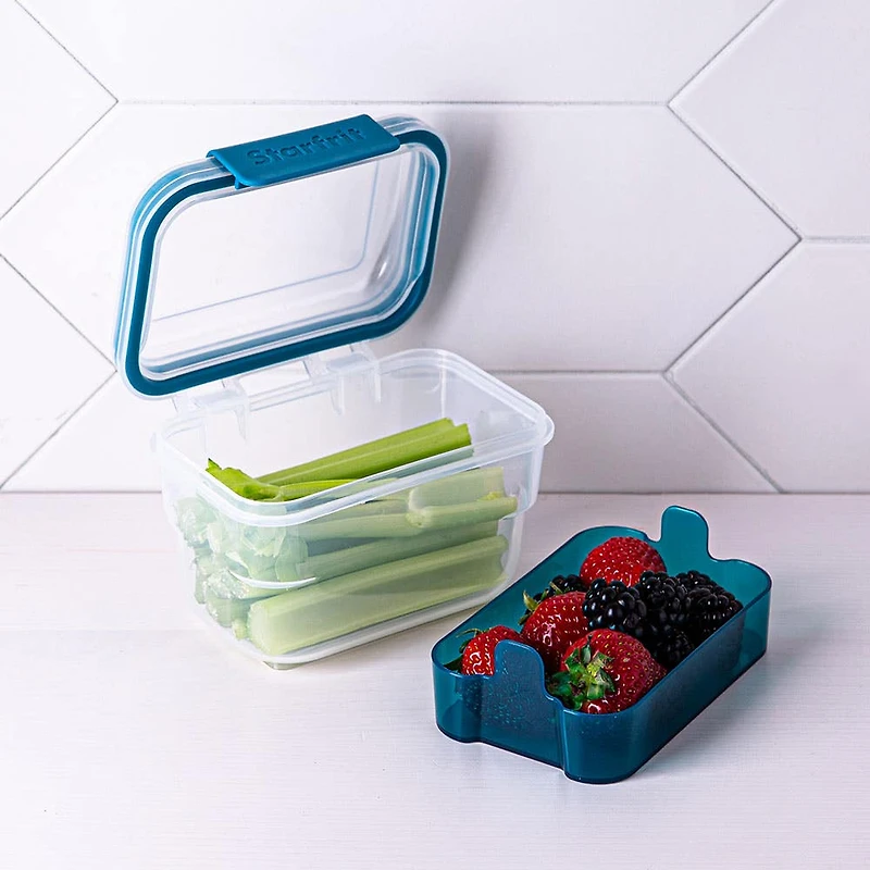 Starfrit Easy Lunch 2-Tier Snack To-Go (Blue)