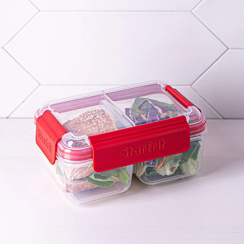 Starfrit Easy Lunch Divided Lunch Container (Red)