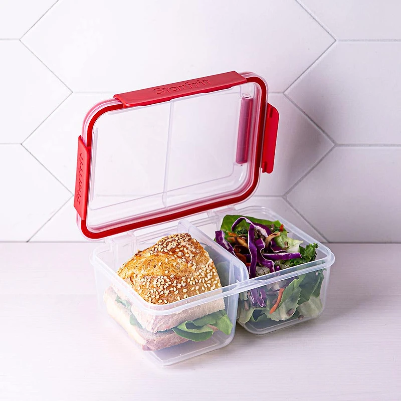 Starfrit Easy Lunch Divided Lunch Container (Red)