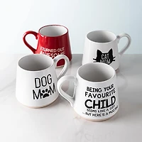 Koppers Big Bottom 'Cat Mom' Mug 16 oz. (White/Black)