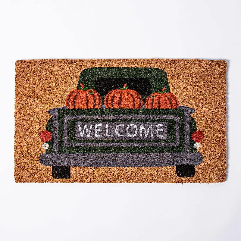 Koppers Casual 'Pumpkin Truck' Coir Mat