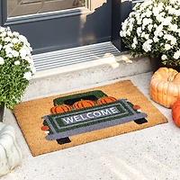 Koppers Casual 'Pumpkin Truck' Coir Mat
