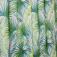 Moda At Home Polyester 'Palm Tree' Shower Curtain (Green/White)