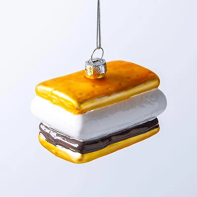 KSP Christmas 'S'mores' Glass Ornament