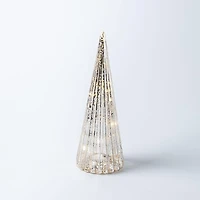 KSP Christmas Radiant Pine LED Glass Tree 23.4cm (Silver)