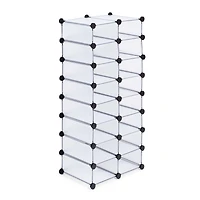 KSP Closet Cube '16-Shoe' Plastic Shoe Cabinet (White)