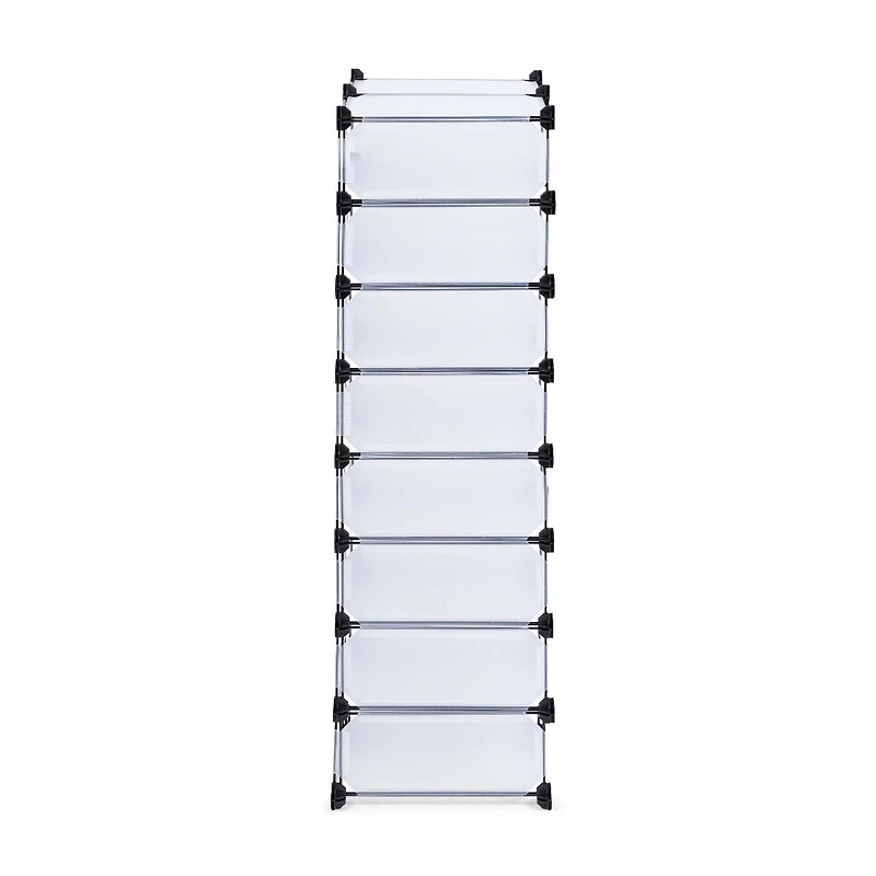 KSP Closet Cube '16-Shoe' Plastic Shoe Cabinet (White)