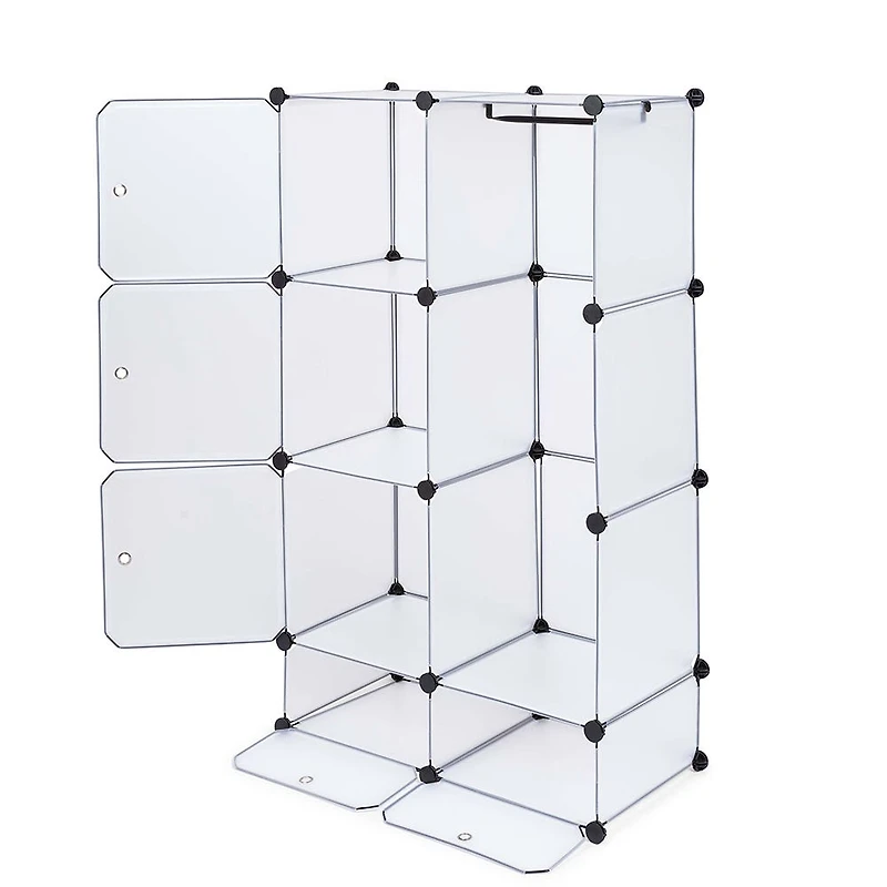KSP Closet Cube Plastic Wardrobe (White)