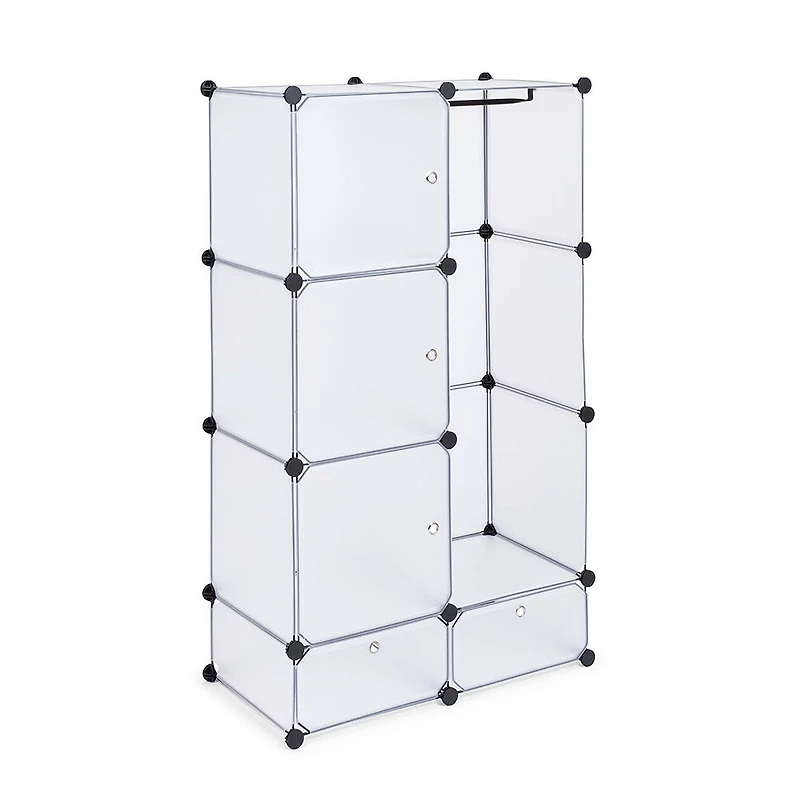 KSP Closet Cube Plastic Wardrobe (White)