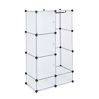 KSP Closet Cube Plastic Wardrobe (White)