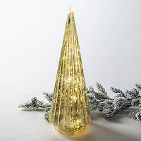 KSP Christmas Radiant Pine LED Glass Tree 31.7cm (Green)