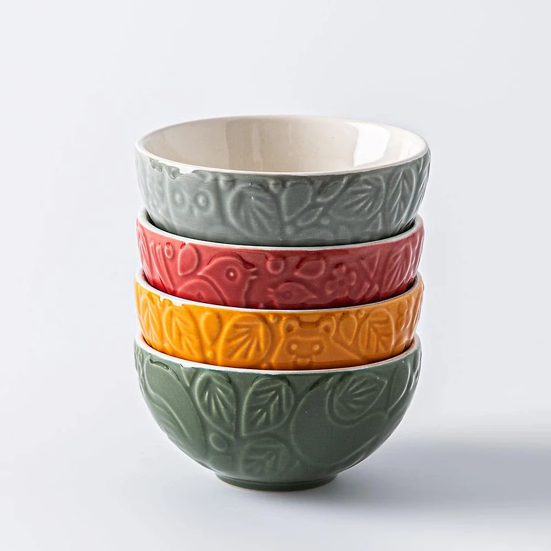 Mason Cash Prep 'Forest' Stoneware Bowls - Set of 4