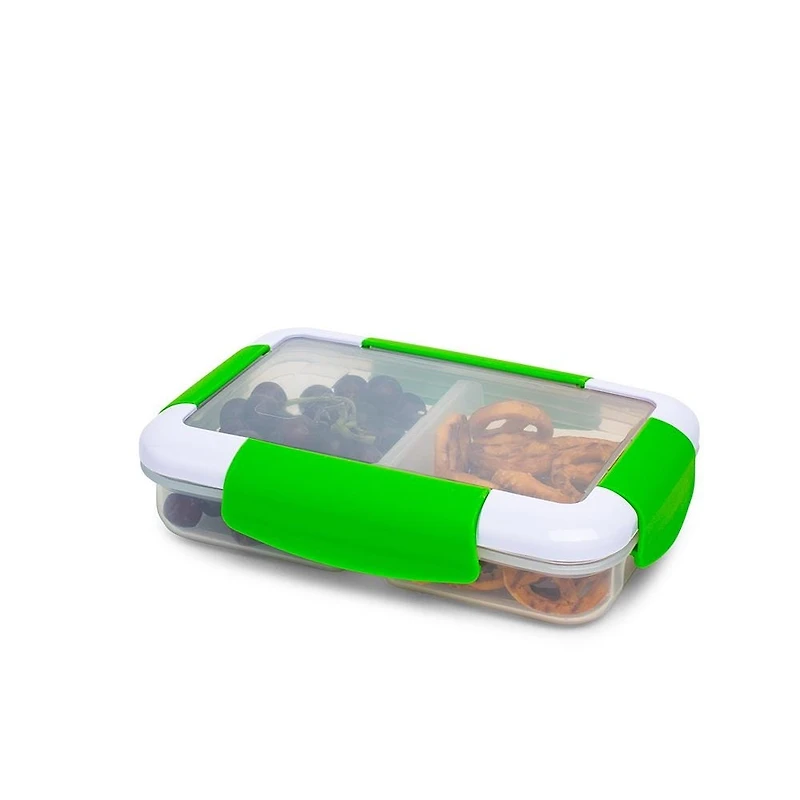 Locksy Click 'N' Go Divided 370ml Snack Container