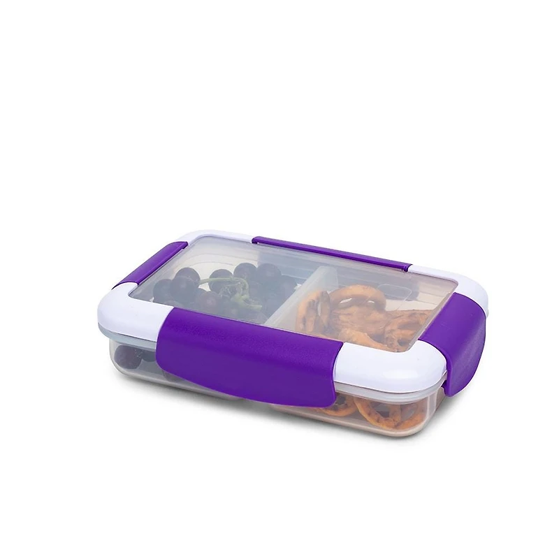 Locksy Click 'N' Go Divided 370ml Snack Container