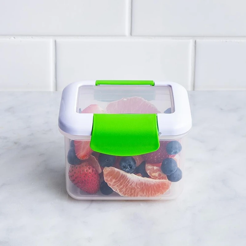 Locksy Click 'N' Go 440ml Snack Container (Green)