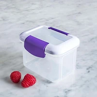 Locksy Click 'N' Go 440ml Snack Container (Purple)