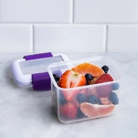Locksy Click 'N' Go 440ml Snack Container (Purple)