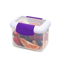 Locksy Click 'N' Go 440ml Snack Container (Purple)