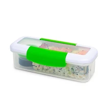Locksy Click 'N' Go 411ml Snack and Dip Container