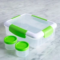 Locksy Click 'N' Go 988ml Lunch Box Container (Green)