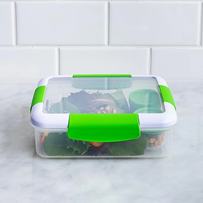 Locksy Click 'N' Go 988ml Lunch Box Container (Green)