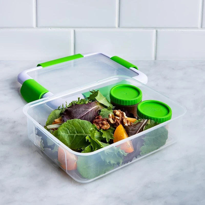 Locksy Click 'N' Go 988ml Lunch Box Container (Green)