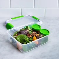 Locksy Click 'N' Go 988ml Lunch Box Container (Green)