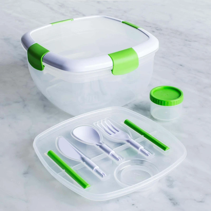Locksy Click 'N' Go Salad Container (Green)
