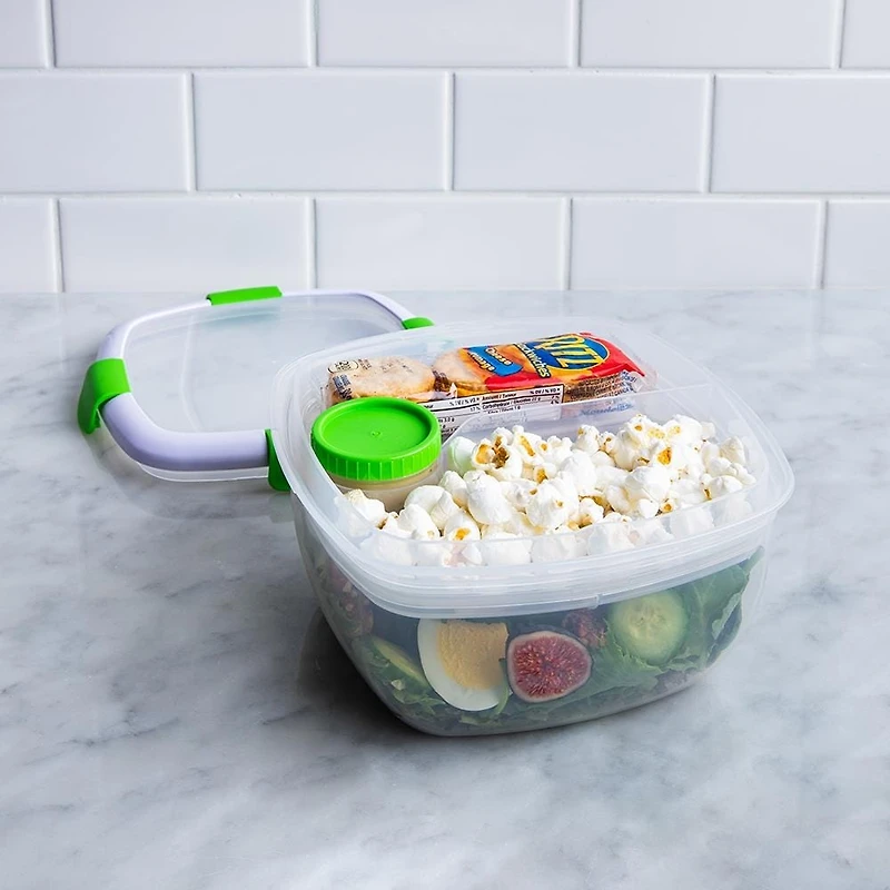 Locksy Click 'N' Go Salad Container (Green)