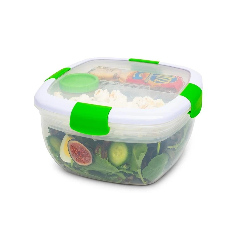 Locksy Click 'N' Go Salad Container (Green)