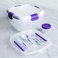 Locksy Click 'N' Go Salad Container (Purple)
