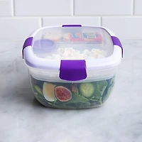 Locksy Click 'N' Go Salad Container (Purple)