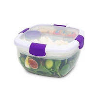 Locksy Click 'N' Go Salad Container (Purple)