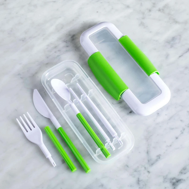 Locksy Click 'N' Go Cutlery Combo (Green)