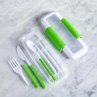 Locksy Click 'N' Go Cutlery Combo (Green)
