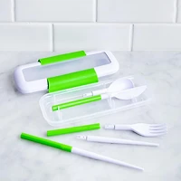Locksy Click 'N' Go Cutlery Combo (Green)