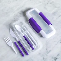Locksy Click 'N' Go Cutlery Combo (Purple)