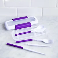 Locksy Click 'N' Go Cutlery Combo (Purple)