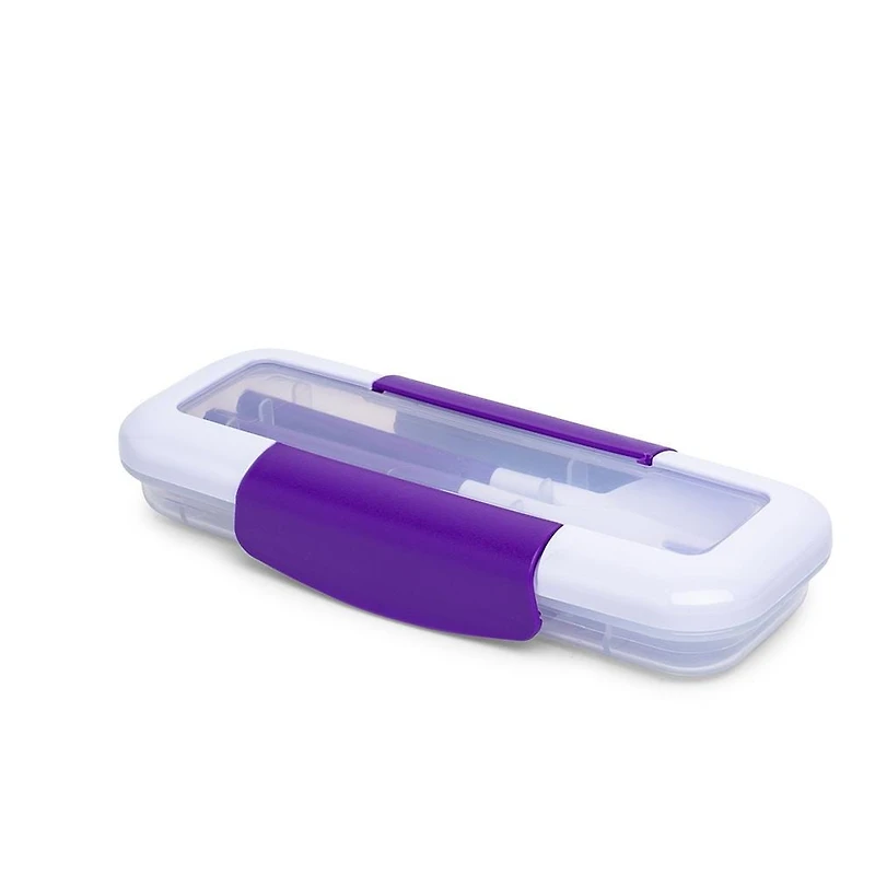Locksy Click 'N' Go Cutlery Combo (Purple)